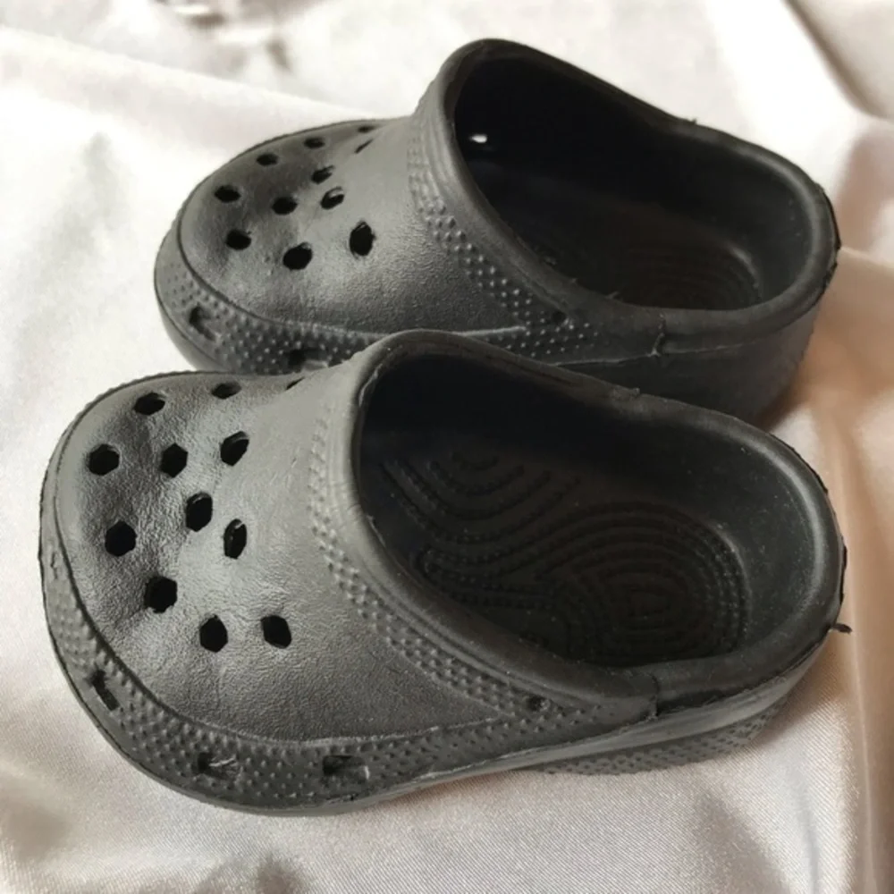 No Brand Black Slip On Infant Foam Sandals-Size 3